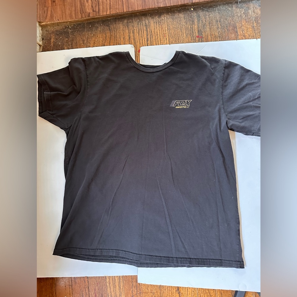 Fox Moto-X Racing Shirt Men's (or Women’s) XL Black SLICK Good Shape